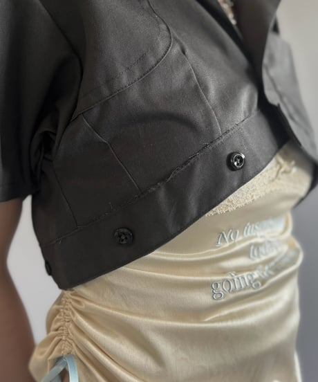 【Chinatsu Aoyama】 RE Makers Shirt Charcoal / 260813-028
