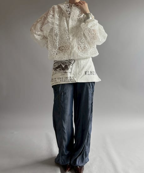 【RE;CIRCLE】RE Crochet  Hooded Blouson / 260709-014
