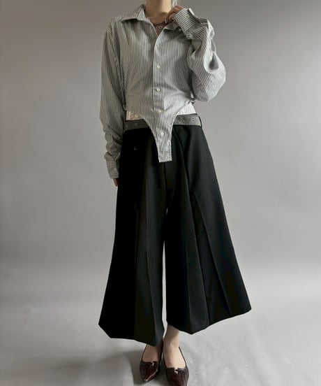 【RE;CIRCLE】RE Leotard Stripe Shirt / 260713-004