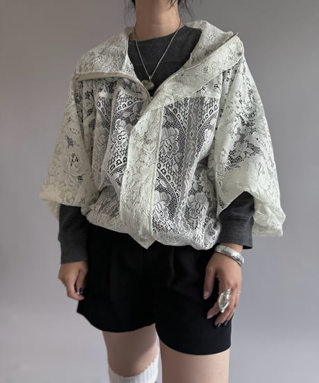 【RE;CIRCLE】RE Lace Hooded Jacket / 260914-006