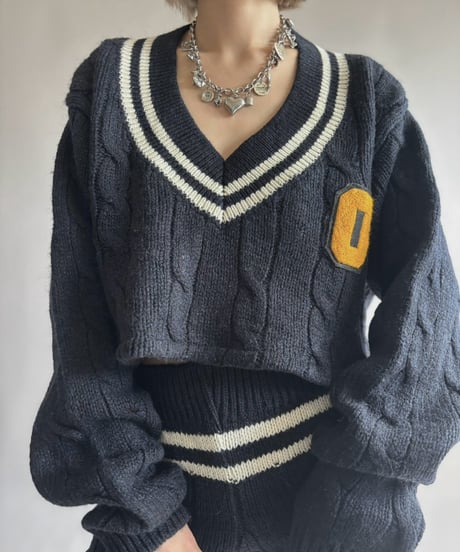 【RE;CIRCLE】 RE Tilden Knit Set-up  /261019-032