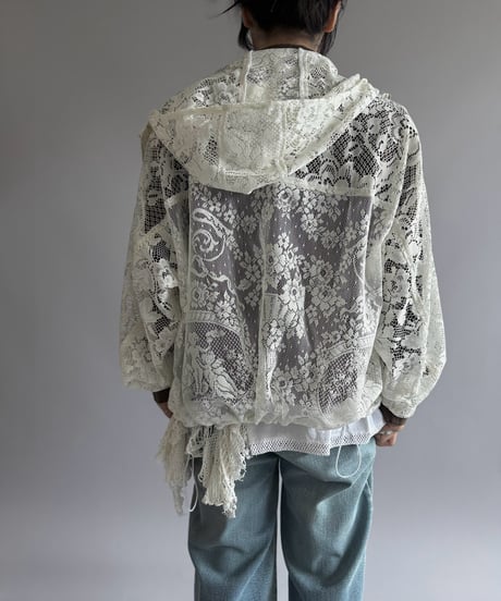 【RE;CIRCLE】RE Lace Hooded Jacket / 260914-001