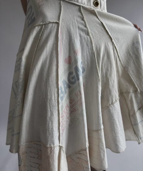 【USED】 Printed Canvas Flare One-Piece / 260926-009