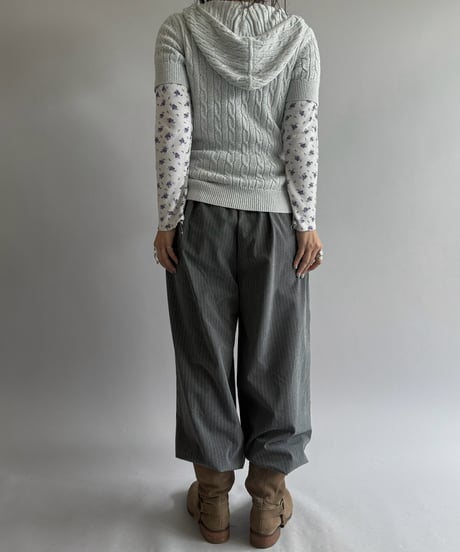 【USED】 Lauren Active S/S Lame Knit Zip Parka / 260905-022