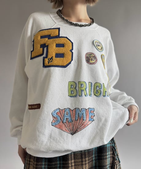 【RE;CIRCLE】 RE Mash up Products Handwritten Sweat Top  /261026-023