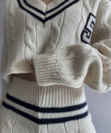 【RE;CIRCLE】 RE Tilden Knit Set-up  /261019-030