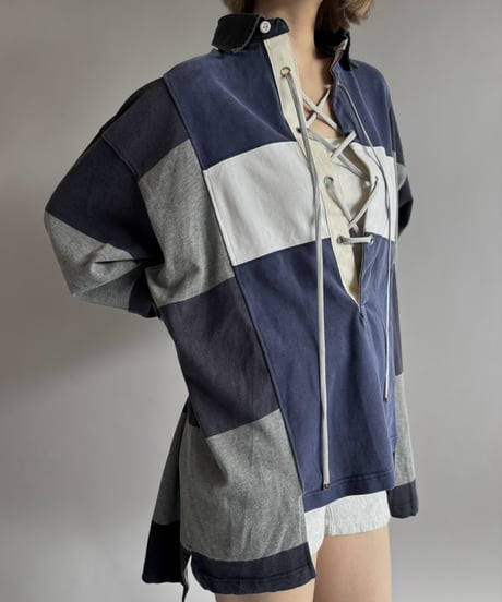 【RE;CIRCLE】 RE Lace-Up Rugger Shirt  /261015-006