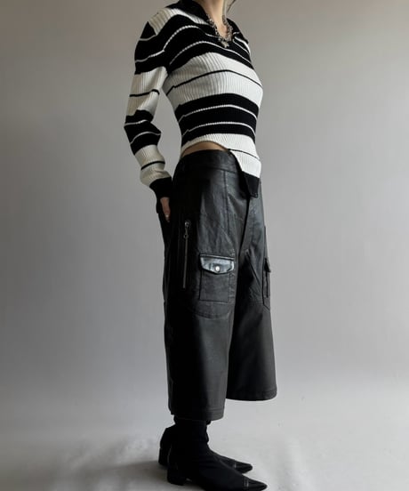 【RE;CIRCLE】 RE Rib Knit Leotard Top /261001-022