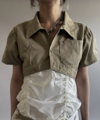 【Chinatsu Aoyama】 RE Makers Shirt Khaki / 260813-018