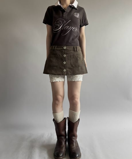 【Chinatsu Aoyama】 RE Player Polo Shirt / 260827-041