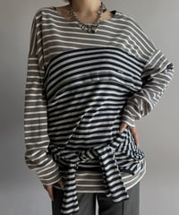 【Chinatsu Aoyama】 Patchwork Border Top  /  2601022-033