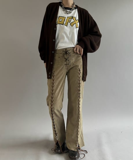 【RE;CIRCLE】 RE Lace-up Cords Pants / 261008-016