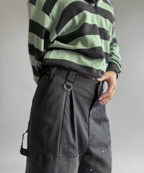 【Chinatsu Aoyama】 Re Suit Double Knee Shorts / 260921-003