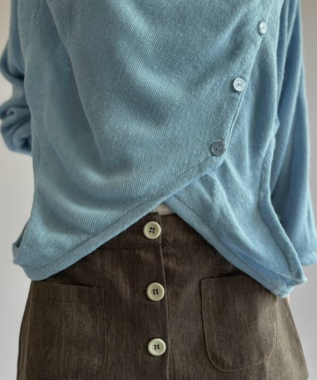 【RE;CIRCLE】 RE Deformed Acrylic Cardigan / 261005-009