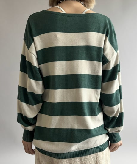 【USED】 Made in Italy Border Knit / 261031-018