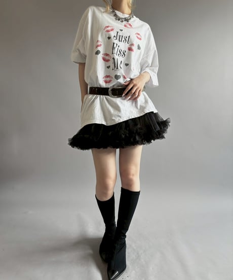 【USED】 Made in USA 90's Hanes Kiss Me T-Shirt/ 260711-004