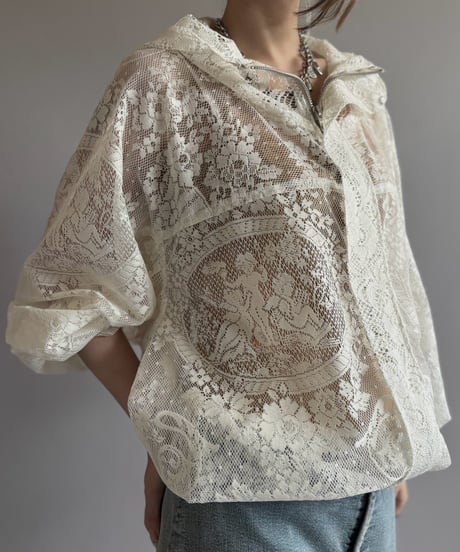 【RE;CIRCLE】RE Lace Hooded Jacket / 260824-011
