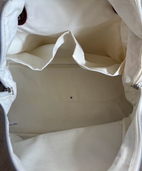 【RE;CIRCLE】 RE French Bedcover Boston Bag Wappen Ivory /261015-040