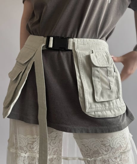 【RE;CIRCLE】  RE Fishing Vest Belt Bag / 260810-006