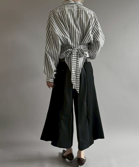 【RE;CIRCLE】RE Leotard Stripe Shirt / 260713-005