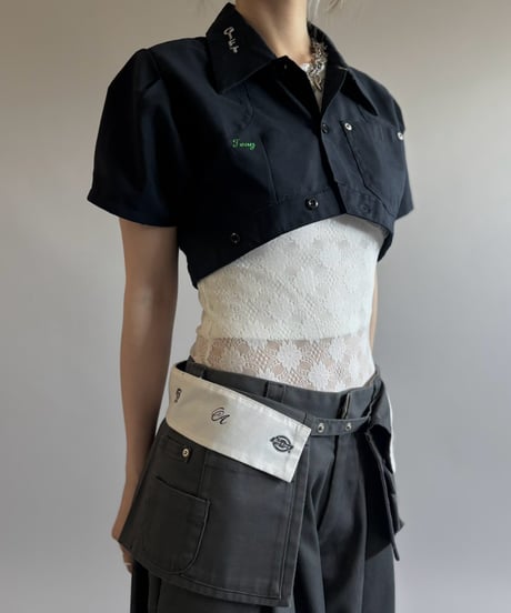 【Chinatsu Aoyama】 RE Makers Shirt Navy / 260813-036