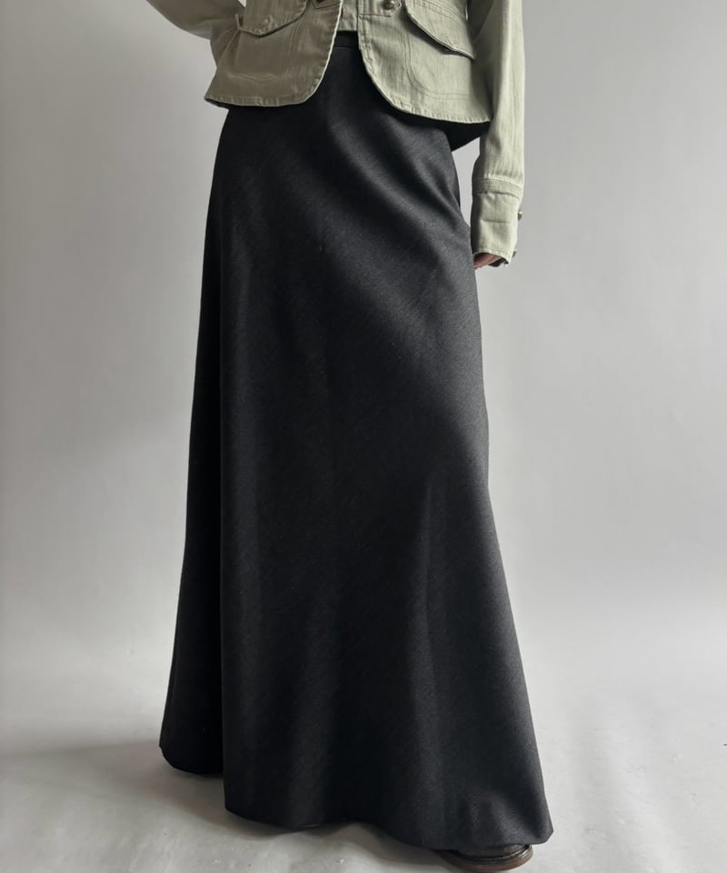 USED】 Wool Mix Flare Skirt /261010-007 | THE T