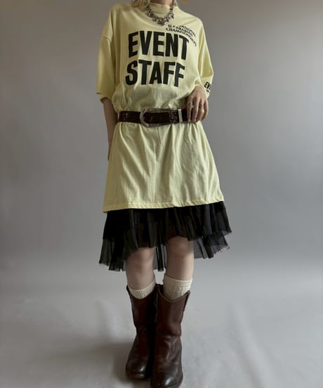 【USED】 Made in USA 80~90's EVENT STAFF T-Shirt/ 260711-019