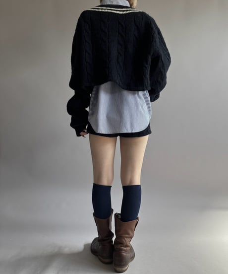 【RE;CIRCLE】 RE Tilden Knit Set-up  /261019-033