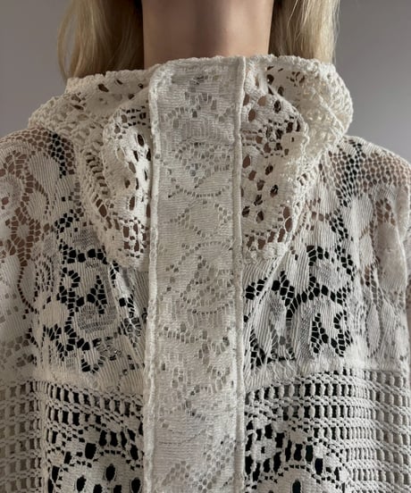 【RE;CIRCLE】RE Crochet  Hooded Blouson / 260709-012