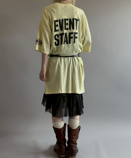 【USED】 Made in USA 80~90's EVENT STAFF T-Shirt/ 260711-019