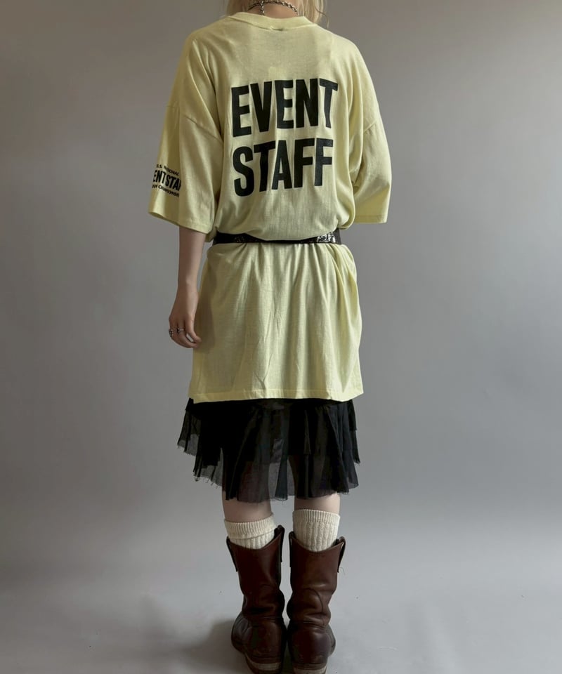USED】 Made in USA 80~90's EVENT STAFF T-Shirt/