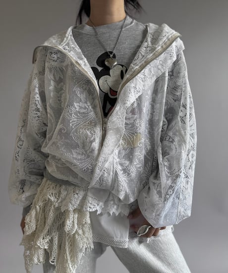 【RE;CIRCLE】RE Lace Hooded Jacket / 260914-004