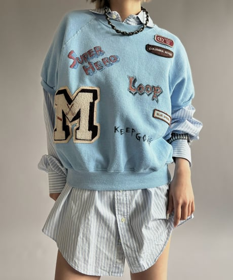 【RE;CIRCLE】 RE Mash up Products Handwritten Sweat Top  /261026-015