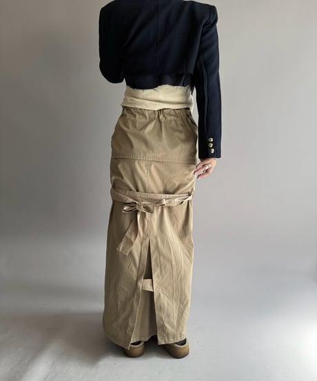 【RE;CIRCLE】 RE Trench Long Skirt  /261015-018