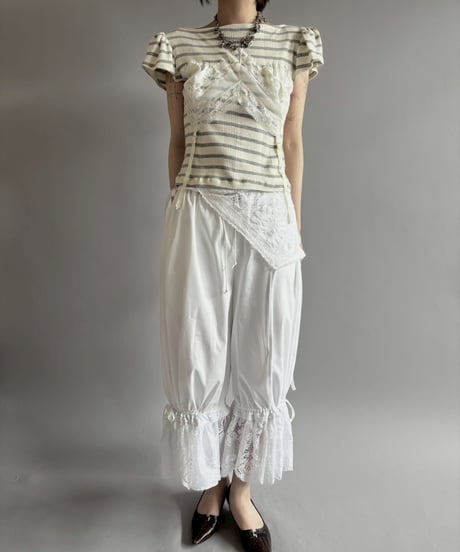 【Chinatsu Aoyama】 RE Border T-Shirt / 260716-027