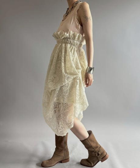 【RE;CIRCLE】RE Crochet Camisole＋Lace One-Piece / 260709-006