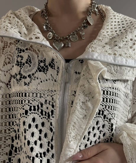 【RE;CIRCLE】RE Crochet  Hooded Blouson / 260709-012