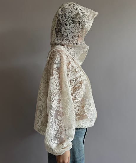 【RE;CIRCLE】RE Lace Hooded Jacket / 260824-011