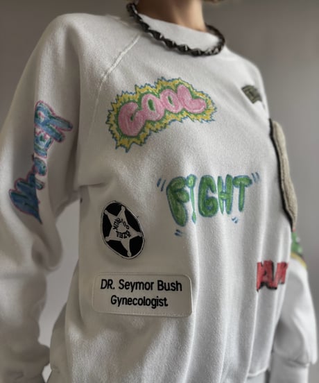 【RE;CIRCLE】 RE Mash up Products Handwritten Sweat Top  /261026-020