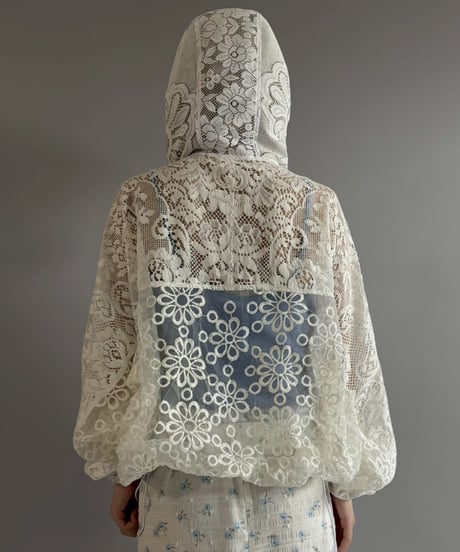 【RE;CIRCLE】RE Crochet  Hooded Blouson / 260709-013