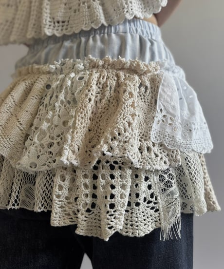 【RE;CIRCLE】  RE Crochet Mini Skirt / 260810-036