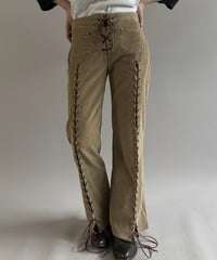 【RE;CIRCLE】 RE Lace-up Cords Pants / 261008-016