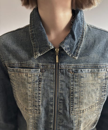 【USED】 Zip-Up Denim Jacket   / 261010-021