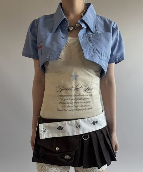 【Chinatsu Aoyama】 RE Makers Shirt Blue / 260813-033