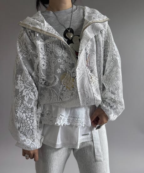 【RE;CIRCLE】RE Lace Hooded Jacket / 260914-005
