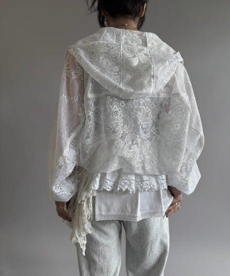 【RE;CIRCLE】RE Lace Hooded Jacket / 260914-003
