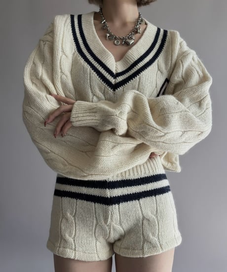 【RE;CIRCLE】 RE Tilden Knit Set-up  /261019-030