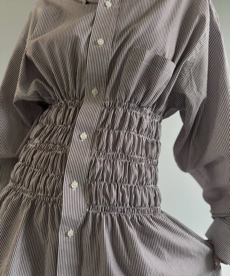 【RE;CIRCLE】 RE Shirring Shirt / 261008-003