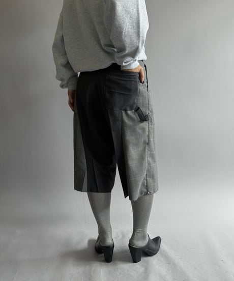 【Chinatsu Aoyama】 Re Suit Double Knee Shorts / 260921-006