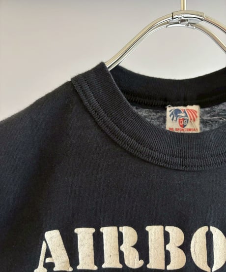 【USED】 Made in USA 70~80's AIRBORNE T-Shirt/ 260711-009